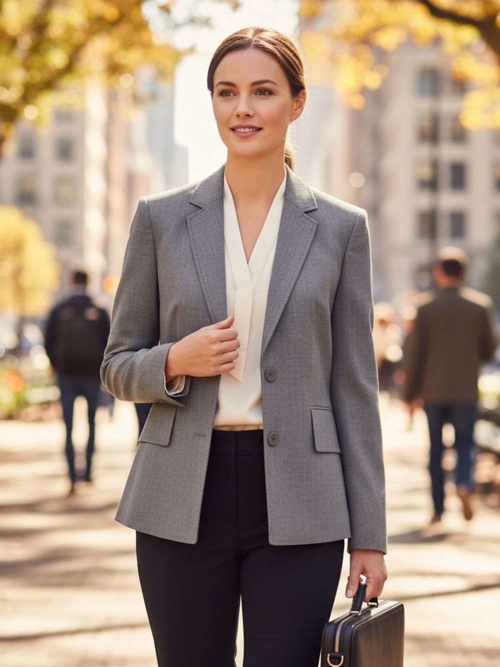 Talbots 100% Wool Gray Blazer Jacket Size 6